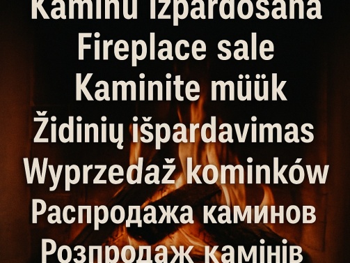 Kamīnu izpārdošana